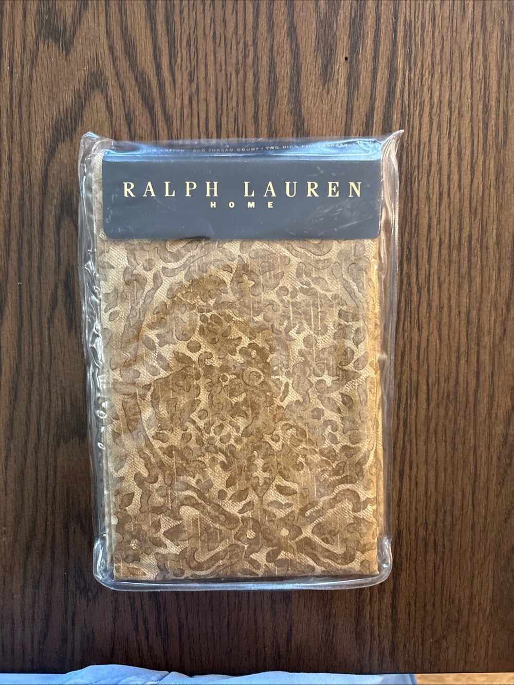 Ralph Lauren KING pillow cases vintage Rossellini camel/gold 90s Sealed #1184CL